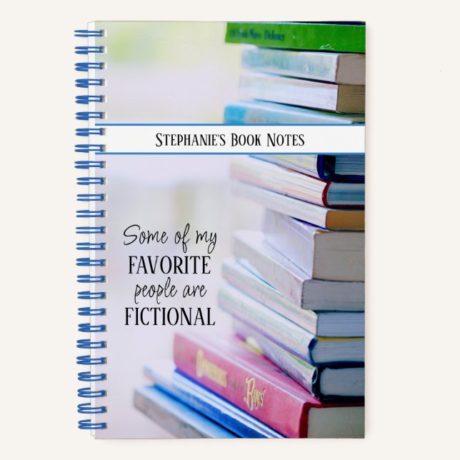 Buch Lover Reader Bibliophile Name Notebook (Vorderseite)