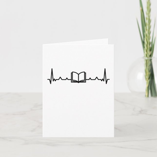 Buch Lover Reading Fan Heartbeat Geschenke (Vorderseite)