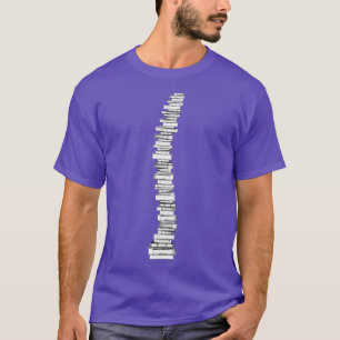 Buch Lover Spine Backbone Buchwurm Leseliebhaber T-Shirt
