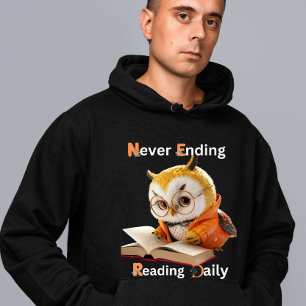 Buch Lover Wise Owl Hoodie