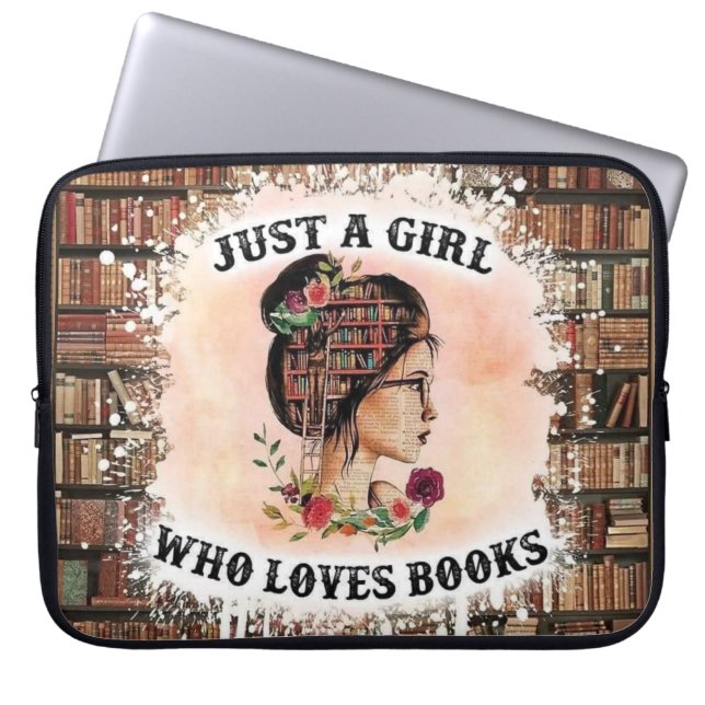 Buch Lover's Haven Laptopschutzhülle (Vorderseite)