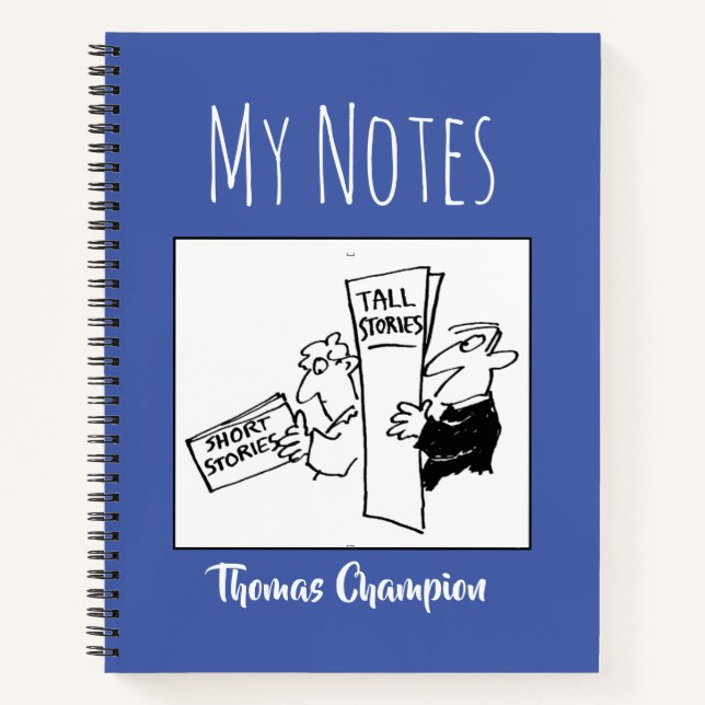 Buch Lover's Notebook mit Namen (Vorderseite)