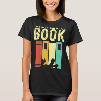 Buch Männer Frauen lesen Leser Bibliothekar T-Shirt