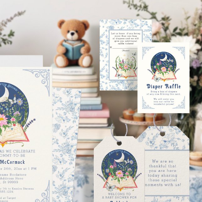 Buch mit dem Mondschlupfloch Floral Diaper Raffel  Begleitkarte (Von Creator hochgeladen)