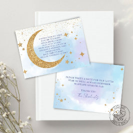 Buch "Moon and Stars" für die Babybuchkarte Begleitkarte