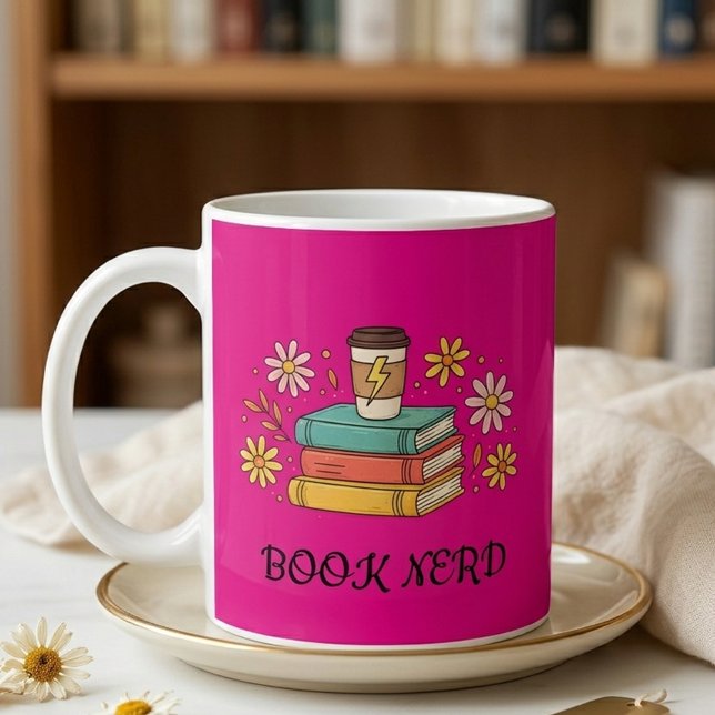 Buch Nerd Ästhetisch Stylisch Elegant Geschenk Min Kaffeetasse (Von Creator hochgeladen)