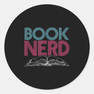 Buch Nerd Funny Graphational Reading Quot Runder Aufkleber