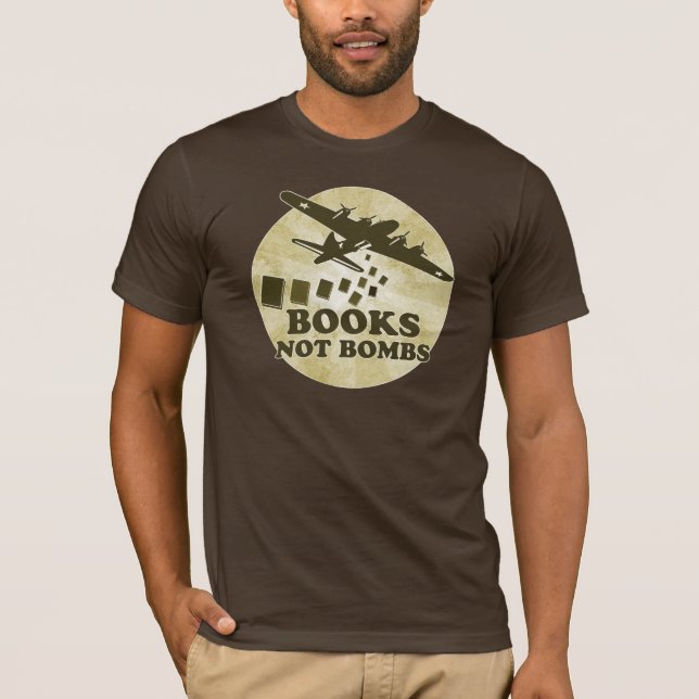 Buch-nicht Bomben T-Shirt (Vorderseite)