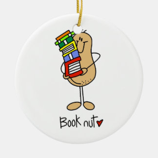 Buch-Nuss-T - Shirts und Geschenke Keramikornament