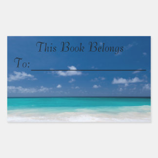Buch "Ocean Breeze" Rechteckiger Aufkleber