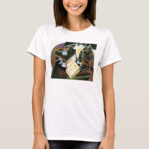 Buch, Pipe und Brille, Juan Gris, Vintager Kubismu T-Shirt