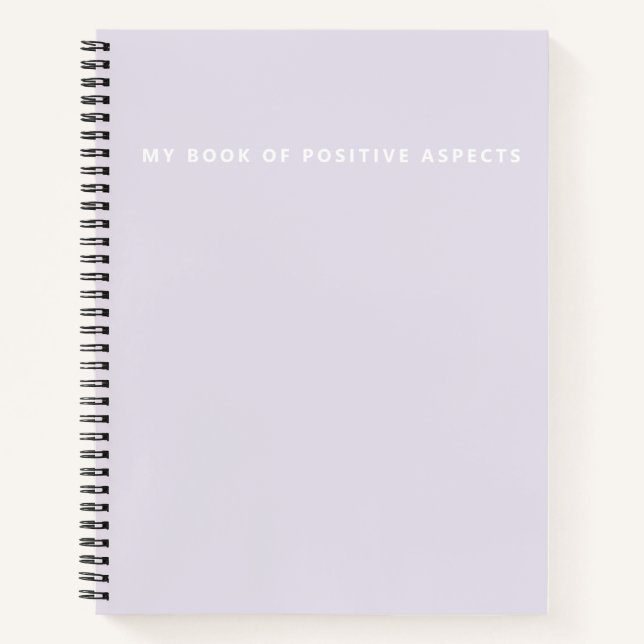 Buch Positive Aspects Simple Notebook (Vorderseite)