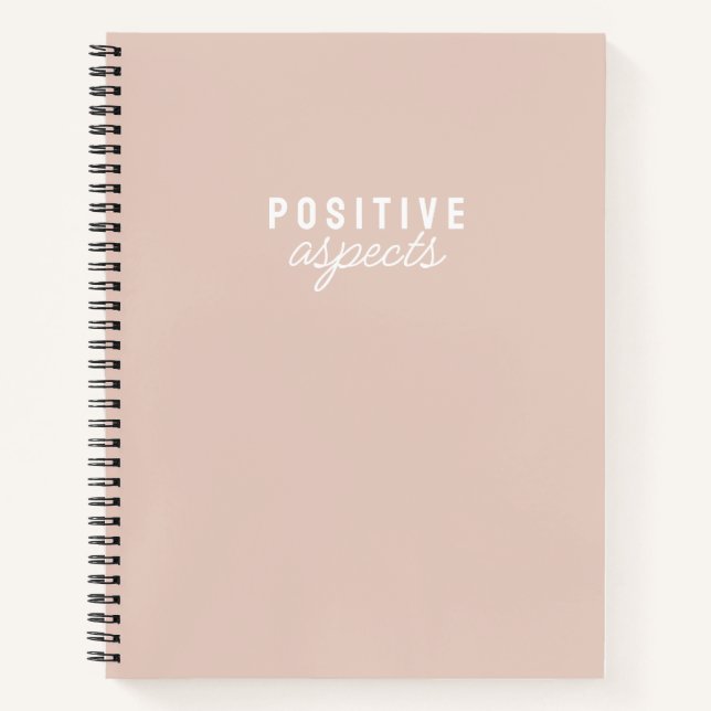 Buch Positive Aspects Simple Notebook (Vorderseite)
