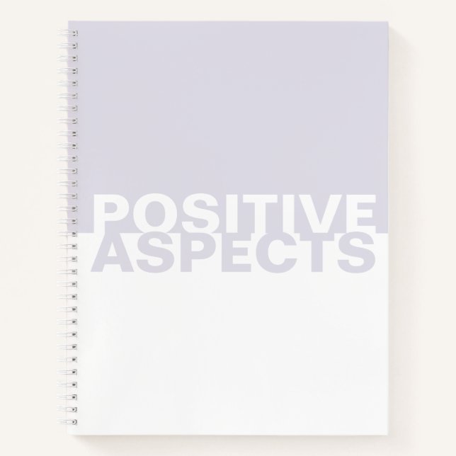 Buch Positive Aspects Two-Tone Notebook (Vorderseite)