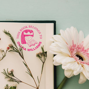Buch Prinzessin-Self Inking Stamp This gehört Permastempel