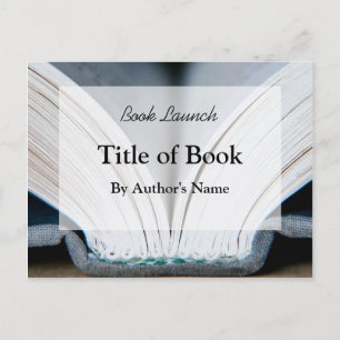 Buch-Produkteinführungs-Postkarte Einladungspostkarte