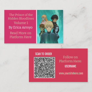 Buch-Promotion Indie-Autor QR-Code Visitenkarte