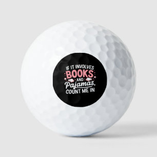 Buch & Pyjama Humorvoller Bücherliebhaber Lustiges Golfball