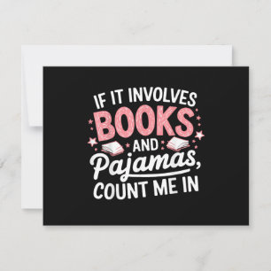 Buch & Pyjama Humorvoller Buchliebhaber Lustiges L Dankeskarte