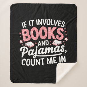 Buch & Pyjama Humorvolles Buchliebhaber Lustiges L Sherpadecke