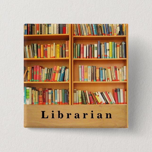 Buch-quadratischer Knopf Button (Vorderseite)