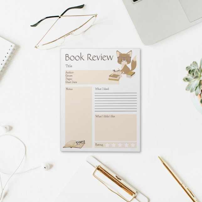 Buch Reading Fox Notizblock (Reading Collection Notepad Fox)