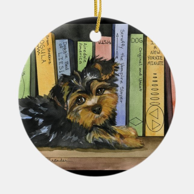 Buch-Regal-Süsse Keramikornament (Vorne)