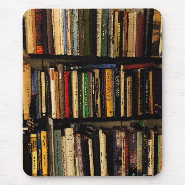 Buch-Regale Mousepad (Vorne)