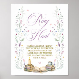 Buch Ring-Suchspiel für Junggesellinnenabschied Pa Poster