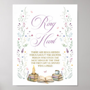 Buch Ring-Suchspiel für Junggesellinnenabschied Pa Poster