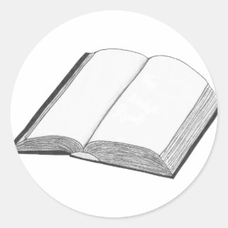 Buch Runder Aufkleber