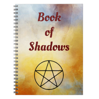 Buch Schatten Aquarellbild Pentagramm