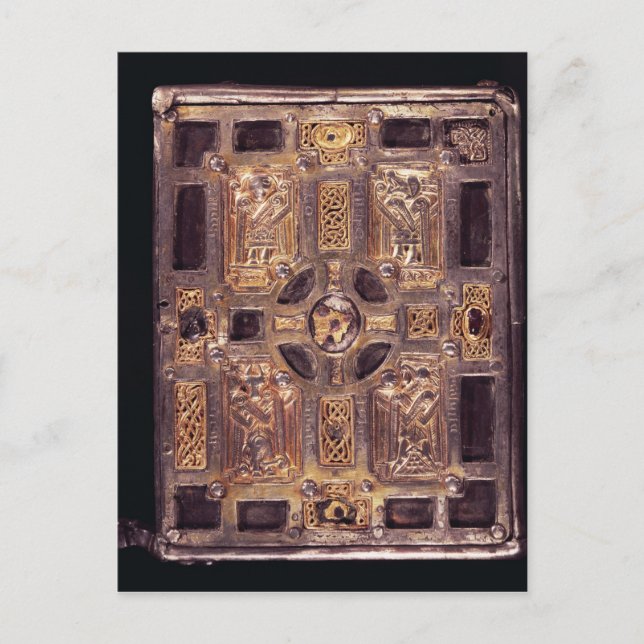 Buch-Shrine oder Cumdach von Molaise, c.1001-25 Postkarte (Vorderseite)