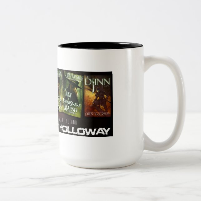 Buch-Tasse J Kent Holloway Zweifarbige Tasse (Rechts)
