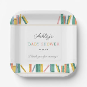 Buch Theme Storybook Baby Shower Pappteller