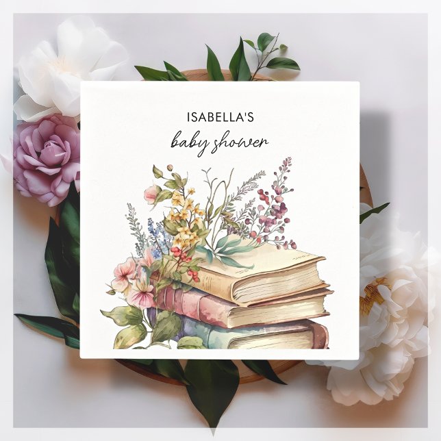 Buch Themed | Babydusche Serviette (Von Creator hochgeladen)