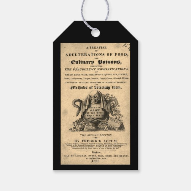 Buch über die Gifte aus dem antiken Schädel von 18 Geschenkanhänger (Vorderseite)