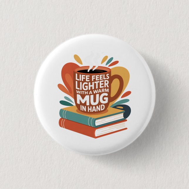 Buch und Brew Bliss Button (Vorderseite)