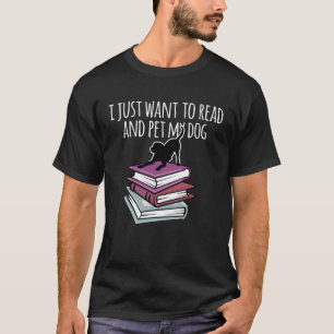 Buch und Hund, den ich gerade Gewollt habe, um Män T-Shirt