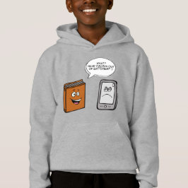 Buch vs. E-Book Hoodie