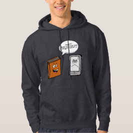Buch vs. E-Book Hoodie