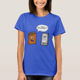 Buch vs. E-Book T-Shirt