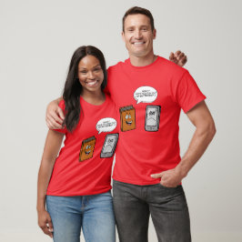 Buch vs. E-Book T-Shirt