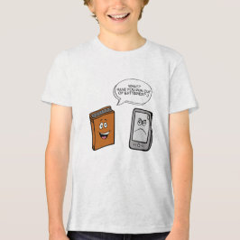 Buch vs. E-Book Tri-Blend Shirt