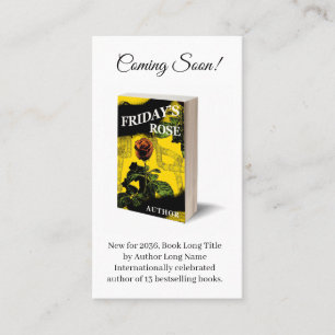 Buch-Werbeaktion-Autorn-Geschäfts-Verfasser Visitenkarte