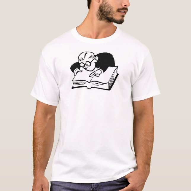 Buch-Wurm 1 T-Shirt (Vorderseite)