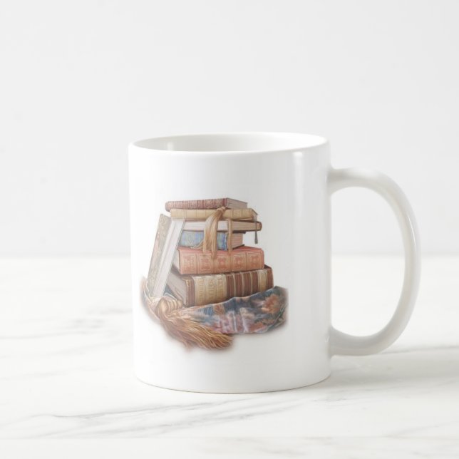Buch-Wurm-Bibliotheks-Lehrer-Geschenk-Tasse Kaffeetasse (Rechts)
