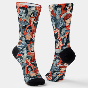 Buch-Wurm, Liebhaber, behalt Lesen Literatur Socken