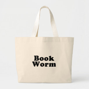 Buch-Wurm-Taschen-Tasche Jumbo Stoffbeutel