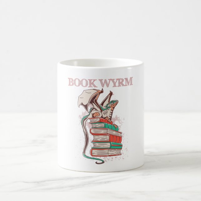 Buch Wyrm Kaffeetasse (Mittel)